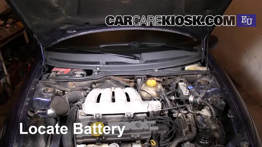 1999 Opel Tigra 1.4i 1.4L 4 Cyl. Battery Replace